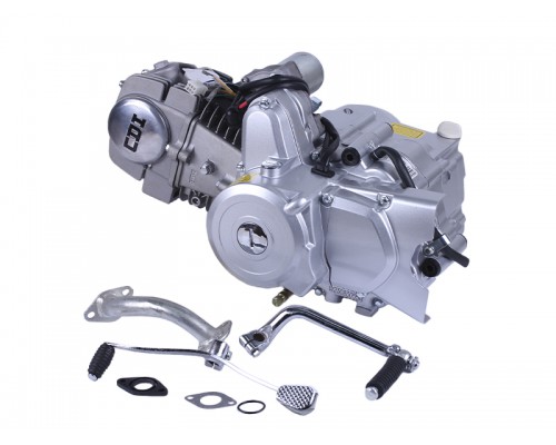 125CC ТАТА двигатель бензиновый на мопеды (дельта/альфа/актив, механика, эл.стартер, без карбюратора (тип 2)