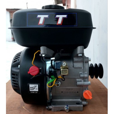 Двигатель бензиновый ТАТА 170F ТТ (шпонка 20 мм, 7 л.с) + ШКИВ