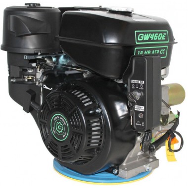 Grunwelt GW460FE-S двигатель бензиновый (18 л.с., шпонка, 25 мм, электростартер)