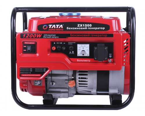 Генератор бензиновый ТАТА ZX1500 1.2 KW (ручной стартер, 1 фаза, 1.2 кВт)