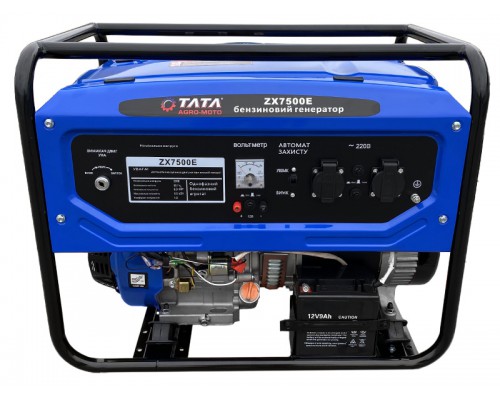 Генератор бензиновый TATA ZX7500E 6KW (электростартер, 1 фаза, 6.5 кВт)
