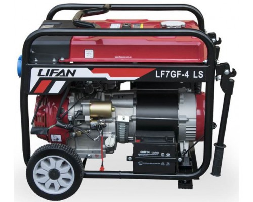 LIFAN LF7GF-4LS генератор бензиновый (7,5 кВт, эл.стартер, 1 фаза)