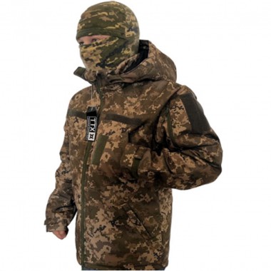 Куртка военная зимняя Softshell пиксель (50) (LE325250)