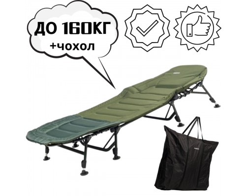 Карповая раскладушка Ranger BED 84 (до 160 кг, + сумка-чехол)