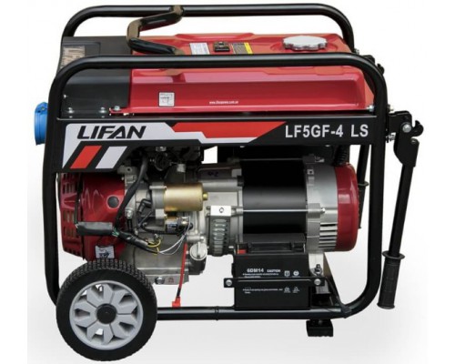LIFAN LF5GF-4LS генератор бензиновый (5,5 кВт, эл.стартер, 1 фаза)