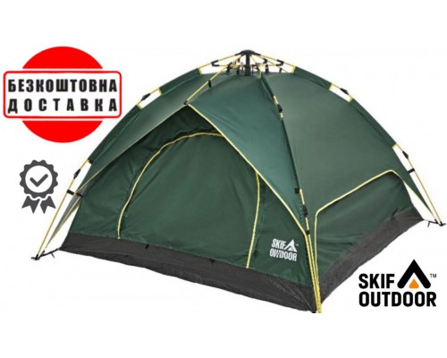 Намет автоматичний 3-х місцевий Skif Outdoor Adventure Auto II. Green (200x200х135см)